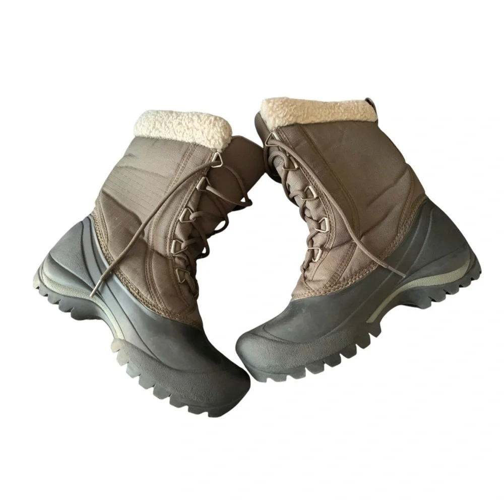 Sorel Green & Black Women’s Size 8 Thinsulate Insulation Faux Fur Boots